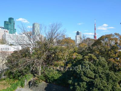 麻布鳥居坂マンションの写真 屋上からの眺望