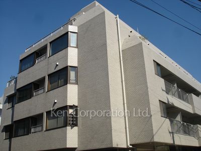 麻布東町マンションの写真 外観ひき