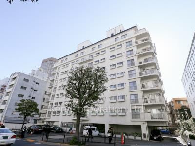 高輪スカイマンションの写真 外観ひき