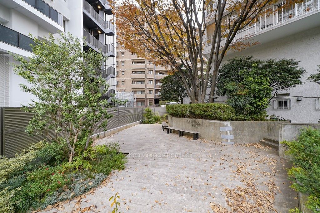 白金第一マンションズの写真 中庭・植栽