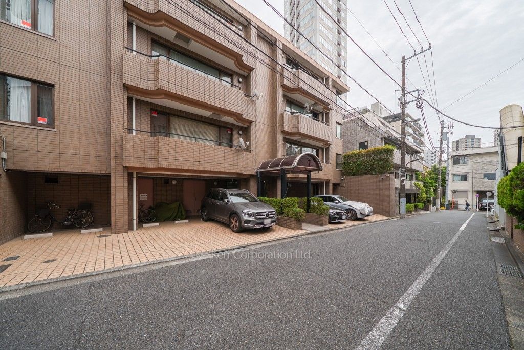 ザ・パームス白金台の写真 前面道路