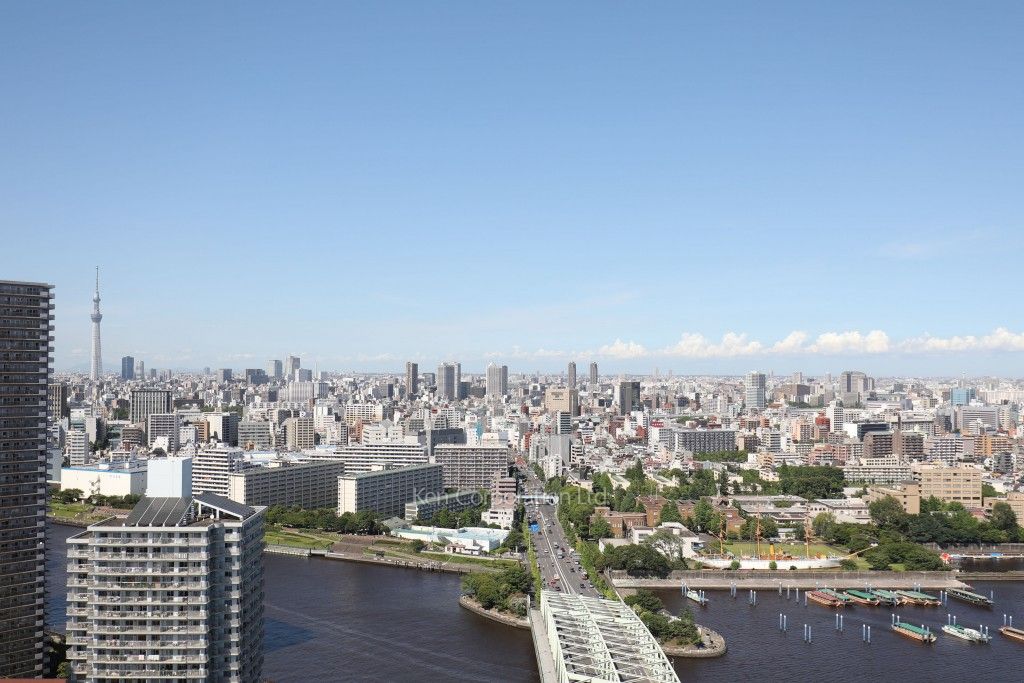 ファミール月島グランスイートタワーの写真 屋上からの眺望