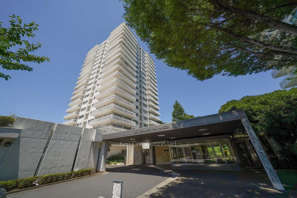 三田綱町パークマンションの写真 外観ひき