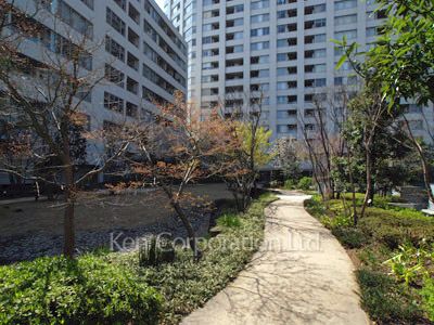 TAKANAWA The RESIDENCE テラス棟の写真 中庭・植栽