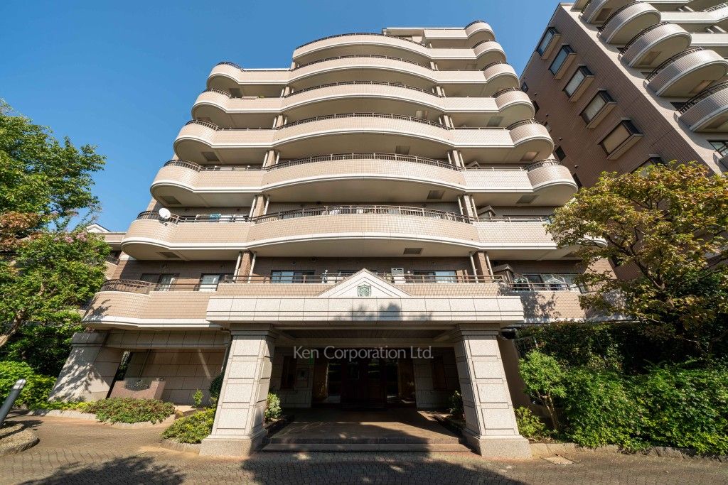 朝日マンション駒場の写真 外観ひき