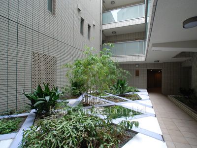 市谷逢坂テラスの写真 中庭・植栽