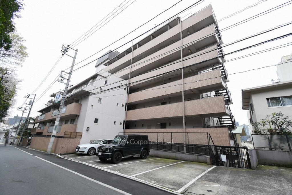 広尾ハイツの写真 外観ひき