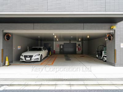 レフィール築地レジデンスの写真 駐車場
