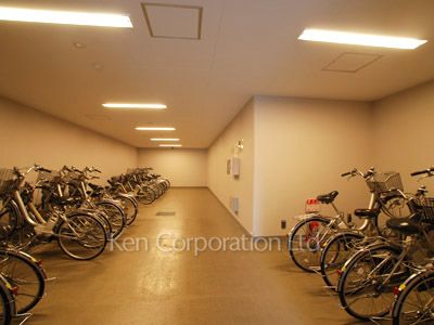  電動レンタサイクル置場