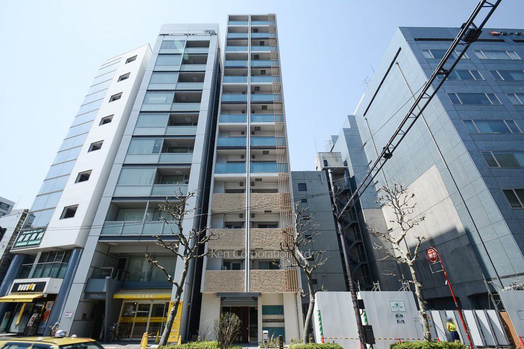 パークナードフィット新富町の写真 外観ひき