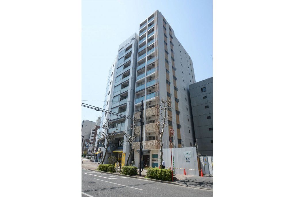 パークナードフィット新富町の写真 外観ひき