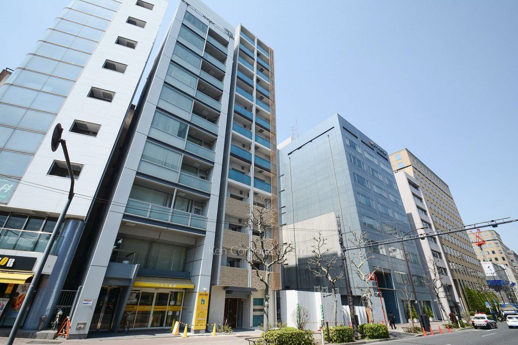 パークナードフィット新富町の写真 外観ひき