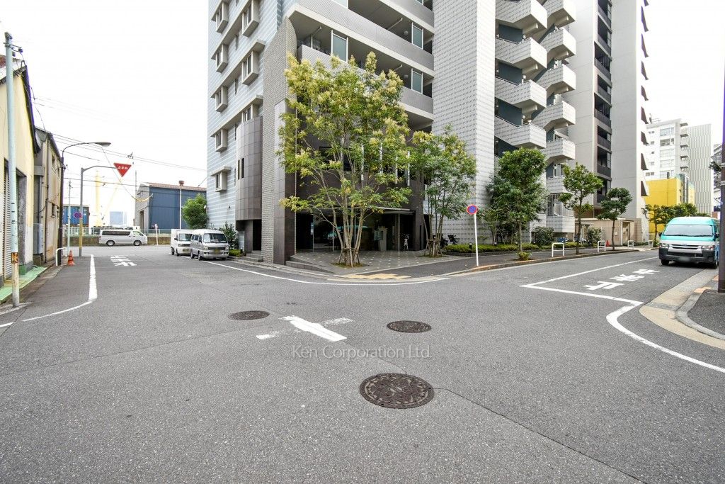 スカイクレストビュー芝浦の写真 前面道路