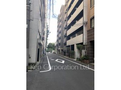 ベルエスパス箱崎の写真 前面道路