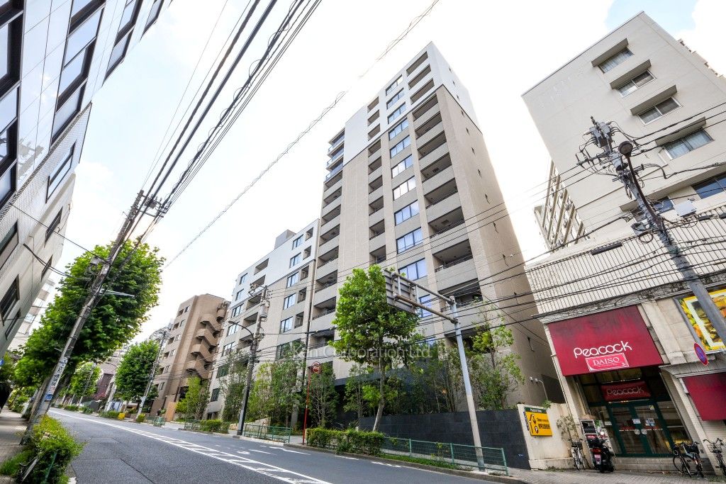 グランドメゾン白金高輪パークフロントの写真 外観ひき