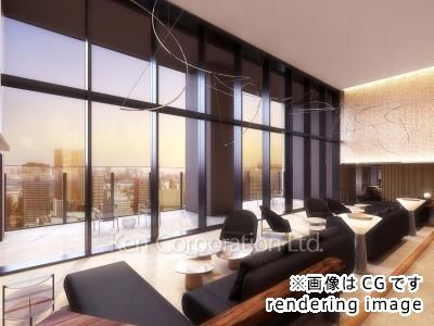 TAKANAWA GATEWAY CITY RESIDENCE（高輪ゲートウェイシティレジデンス）の写真 ラウンジ　※画像はCGです