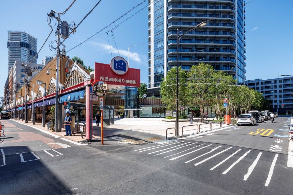 グランドシティタワー月島の写真  前面道路