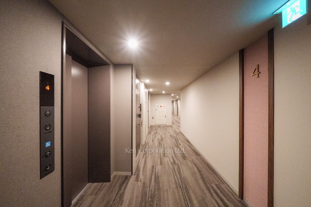 ザ・パークハビオSOHO市谷左内町の写真 共用廊下