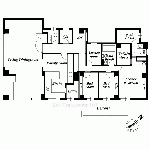 エルシオン南青山の写真 間取り