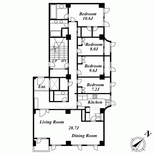 麻布テラスアパートメントの写真 間取り