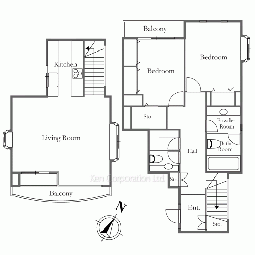 目黒ヒルズの写真 間取り
