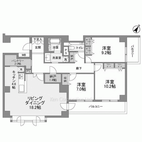ステラメゾン碑文谷の写真 間取り