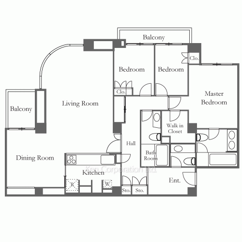 メイフェア六本木の写真 間取り
