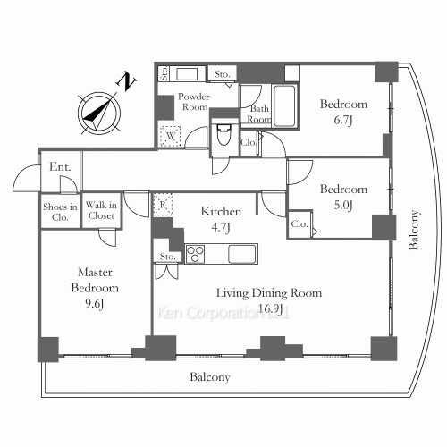 プラティーヌ田町の写真 間取り