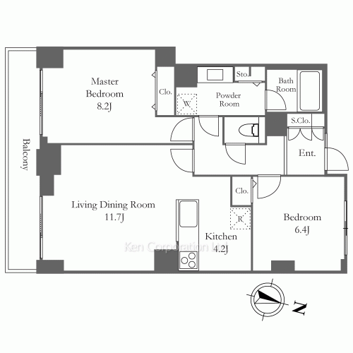 プラティーヌ田町の写真 間取り