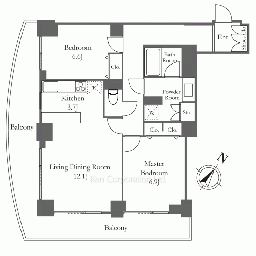 プラティーヌ田町の写真 間取り