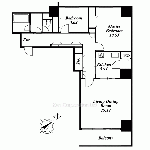 隅田リバーサイドタワーの写真 間取り