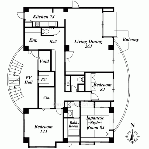 吉田マンションの写真 間取り