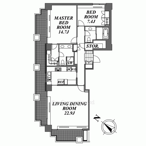 城山トラストコートの写真 間取り