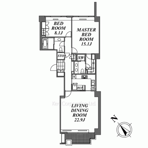 城山トラストコートの写真 間取り
