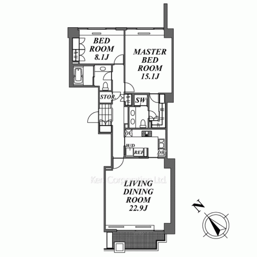 城山トラストコートの写真 間取り