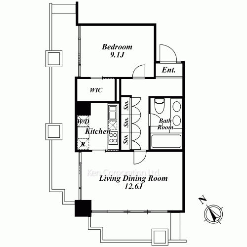 城山トラストコートの写真 間取り