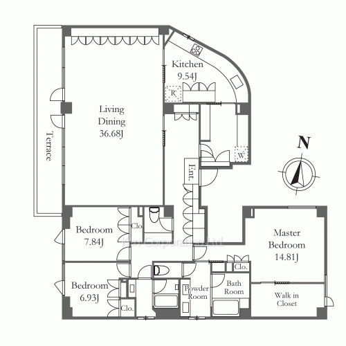 マナー元麻布の写真 間取り