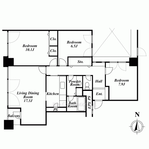 芝浦ハイツの写真 間取り