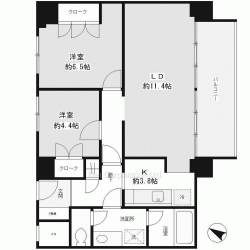 リバー&タワーの写真 間取り