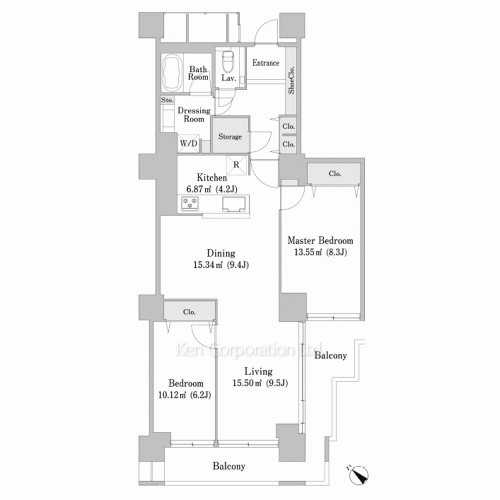 六本木ファーストプラザの写真 間取り