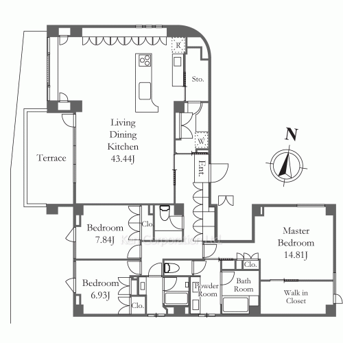 マナー元麻布の写真 間取り