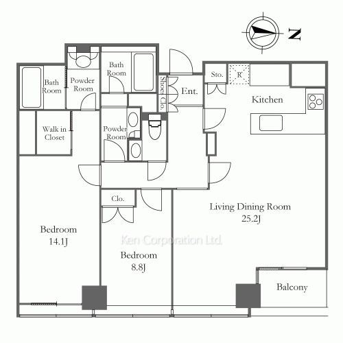 紀尾井町ガーデンタワーの写真 間取り