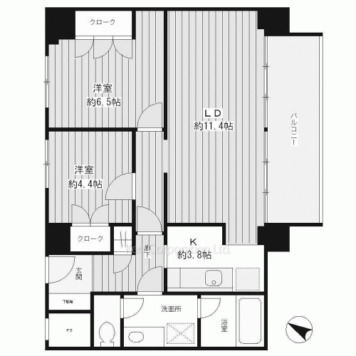 リバー&タワーの写真 間取り