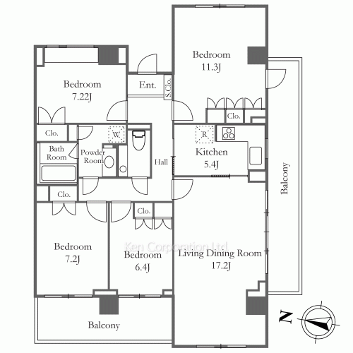 マーシュフィールド四番町の写真 間取り