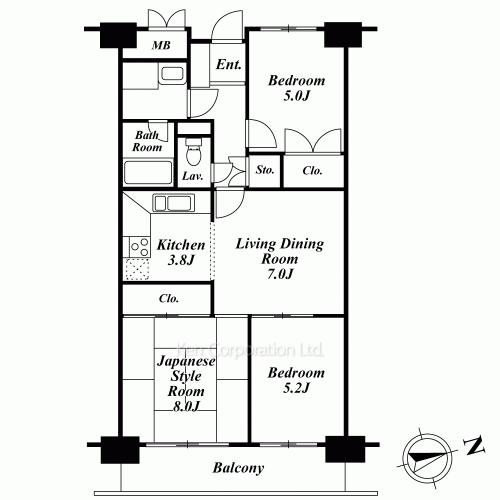 三田ナショナルコートの写真 間取り