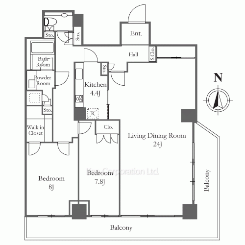 恵比寿ガーデンテラス壱番館の写真 間取り