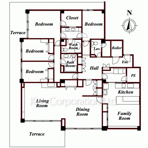 マリックス島津山の写真 間取り