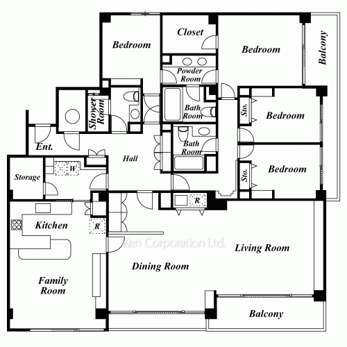 マリックス島津山の写真 間取り