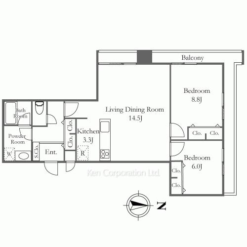 芝大門ハイツの写真 間取り