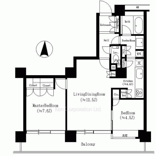 リバーポイントタワーの写真 間取り